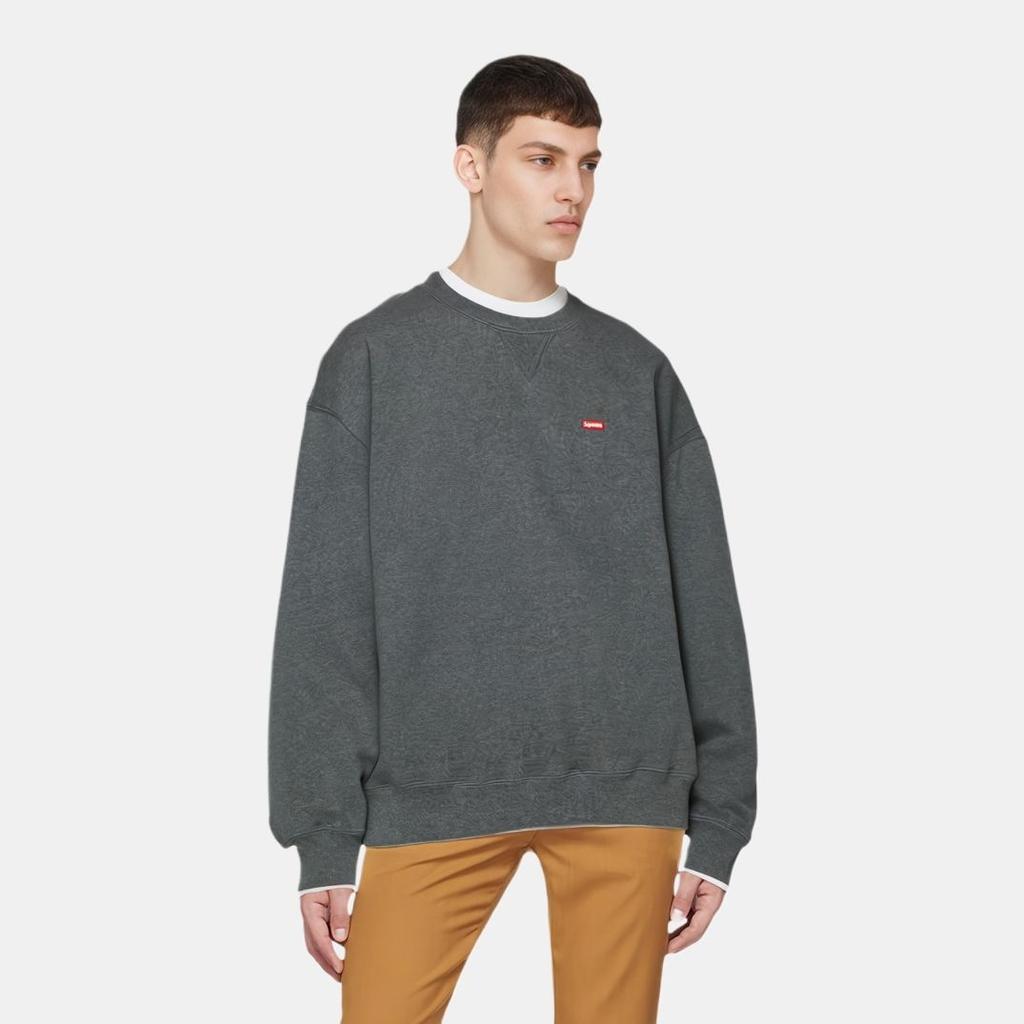 Supreme FW23 Week8 Small Box Crewneck Logo Sweater 'Yellow' Men's SUP-FW23-153
