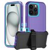 Для iPhone 16 Pro Оптовые чехлы для телефонов Съемная оболочка для телефона из ПК+ТПУ с подставкой
