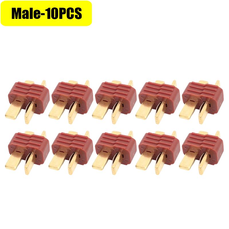 XT Plug Male & Female Connectors 2-pin High Power Connector Gold-Plated for LiPo Battery RC Car Model Making Assortment Kit