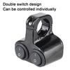 Waterproof Motorcycle Handlebar Flasher Speaker Switch 7/8in  22mm Dual Button Control 12V Headlight Switch