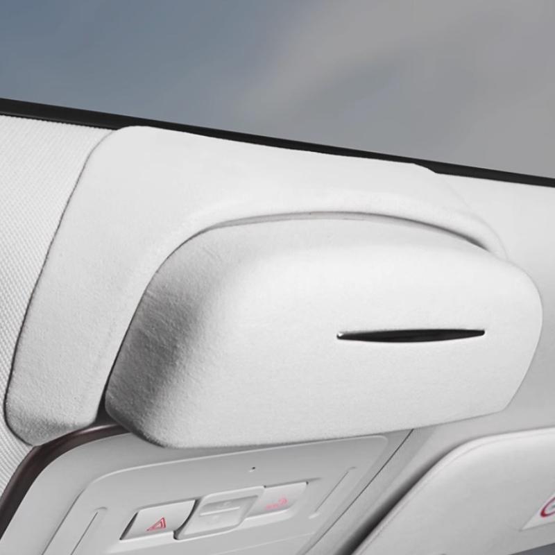 For Geely ZEEKR 7X 2025 2026 Roof-Mounted Sunglasses Clip Holder Suede Sunglasses Storage Box Car Styling Modified Accessories