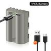 PALO 2450mAh EN-EL3e EN-EL3E EN EL3E Battery with USB Type C Input for Nikon D100 D200 D300 D300S D700 D800 D30 D50 D70 D70s D80 D90