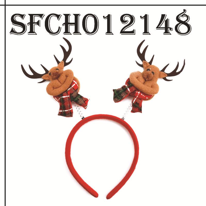 Рождественская повязка на голову рождественский колокольчик из рога лося с блестками рождественская повязка для волос с новым годом реквизит для фотосессии веселый рождественский декор подарки для детей
