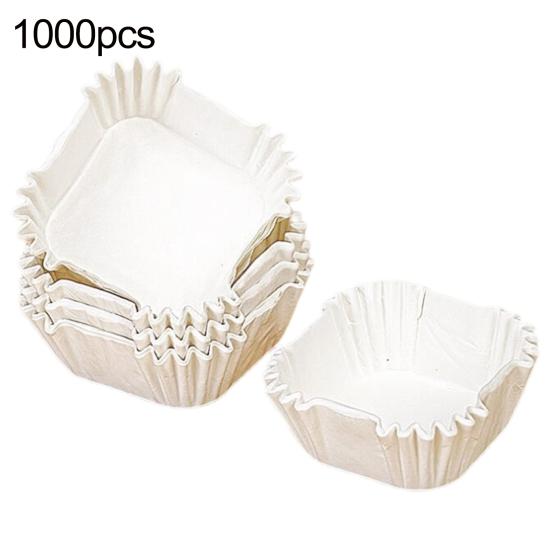 1000 шт., чашки для кексов, антипригарные вкладыши для кексов, одноразовые чашки для выпечки десертов для свадьбы, дня рождения