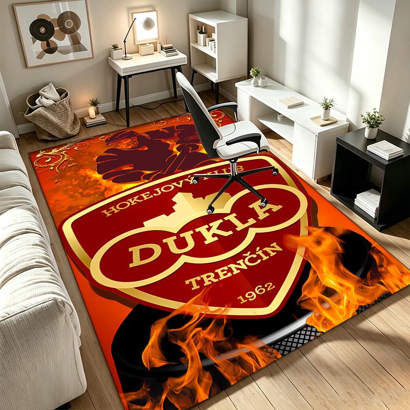 HC Dukla Jihlava A rug suitable for office chair areas living rooms and computer desks perfect for home offices and an ideal holiday gift