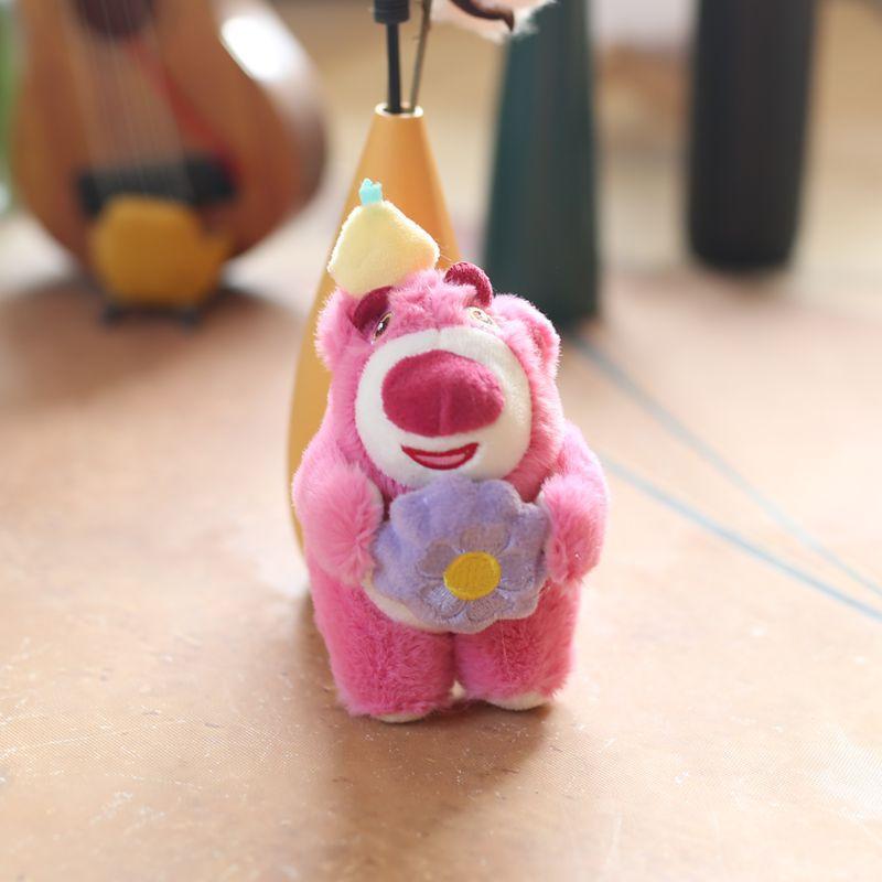 Милый милый кулон в виде клубничного медведя, плюшевая игрушка, кукла-медведь, сумка, подвесной брелок, тряпичная кукла, кукла