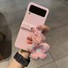 Модный розовый чехол для телефона с цветами и цветами для Samsung Galaxy Z Flip 3 Z Flip 4 Flip 3 5g, полный чехол с шарниром, Fundas Capa