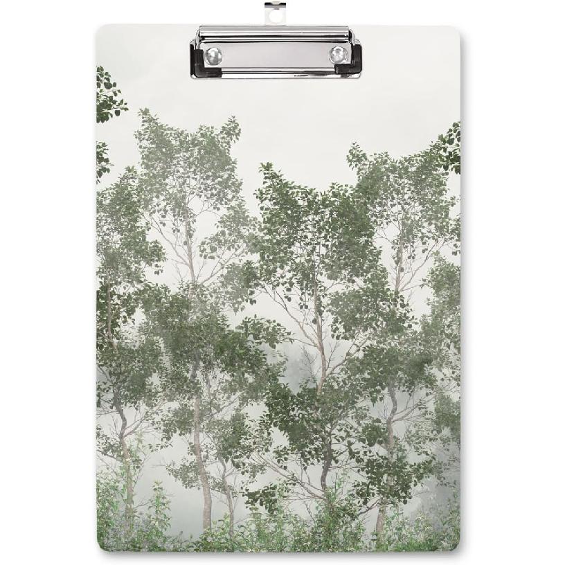 WAVEYU Cute Clipboard, Decorative Office Fashion Hardboard Wood Nursing Clip Board for Standard A4 Letter Size for Students, Women,12.5"x 9",