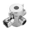 1/2 Inch Toilet Adjustable Arm Mounted T-adapter 3-Way Connector Shower Head Shunt Diverter Valve