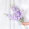 Simulated Hyacinth Silk Delphinium Flowers Realistic Texture Iron Wire Stems Fake Flower Wedding Bouquets Home Decor