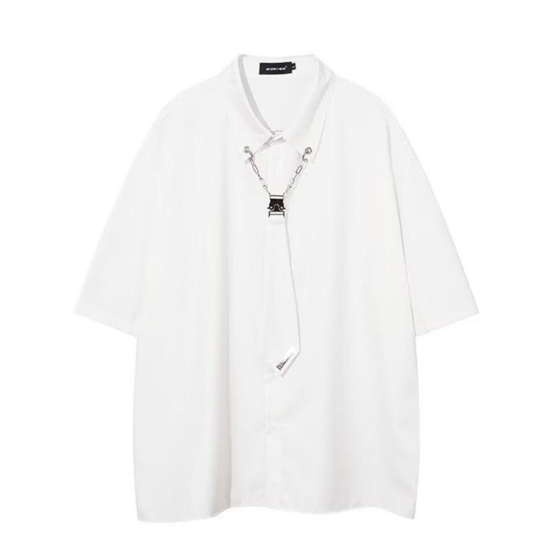 Женская рубашка с короткими рукавами в уличном стиле, мешковатый кардиган в стиле ретро, ​​черная винтажная одежда в стиле Харадзюку, большие размеры