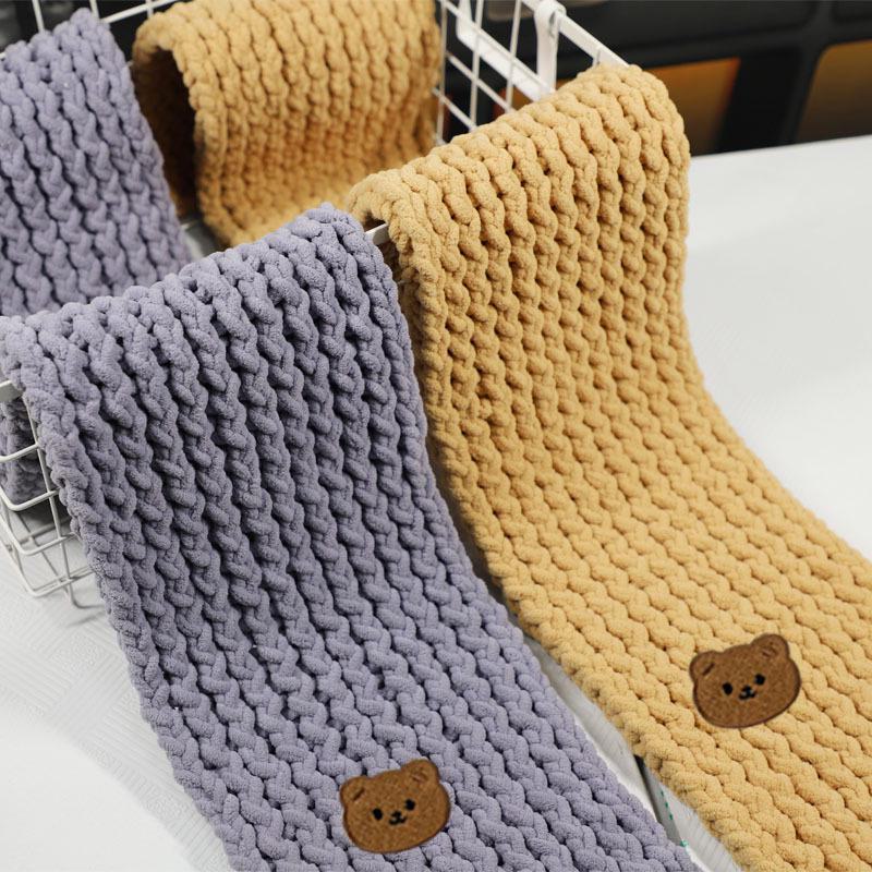 Толстая шерстяная пряжа для вязания шарфов, одеял, тапочек и многого другого