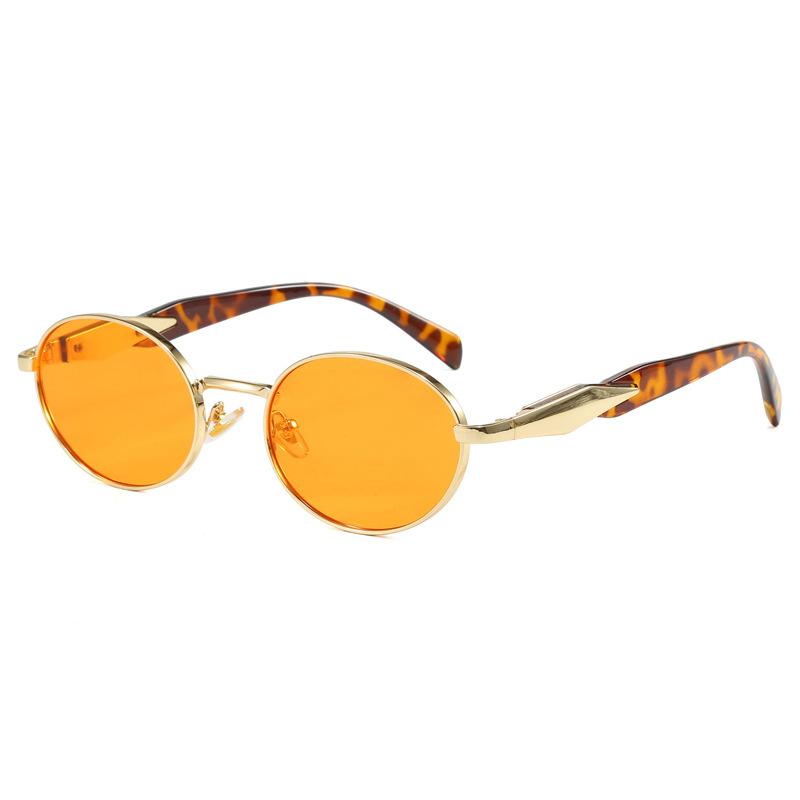 Солнцезащитные очки с металлической круглой оправой, усовершенствованные солнцезащитные очки, персонализированные солнцезащитные очки