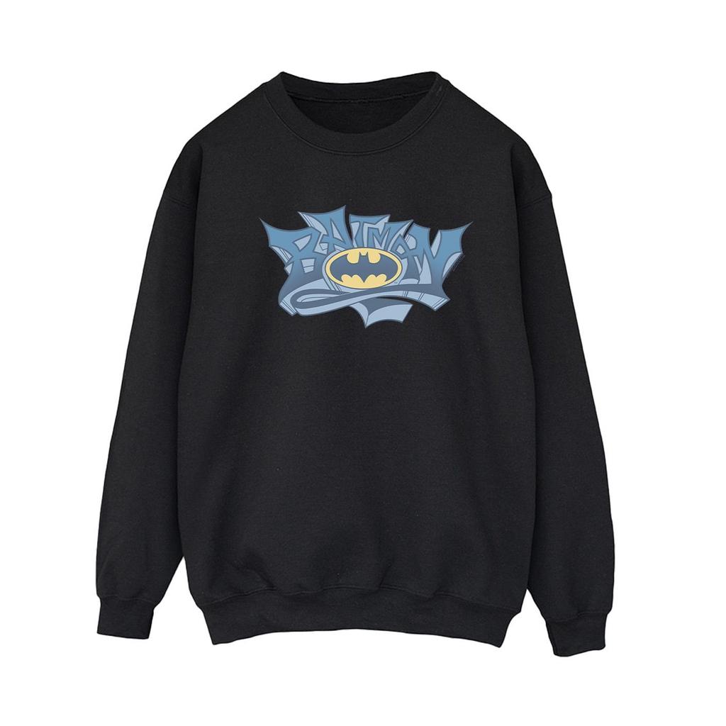 DC Comics Womens/Ladies Batman Graffiti Logo Sweatshirt