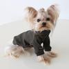 Petstyle 2024 Осень/Зима Рубашка с высоким воротником в рубчик с лацканами и рукавами-крылышками с кошачьим принтом