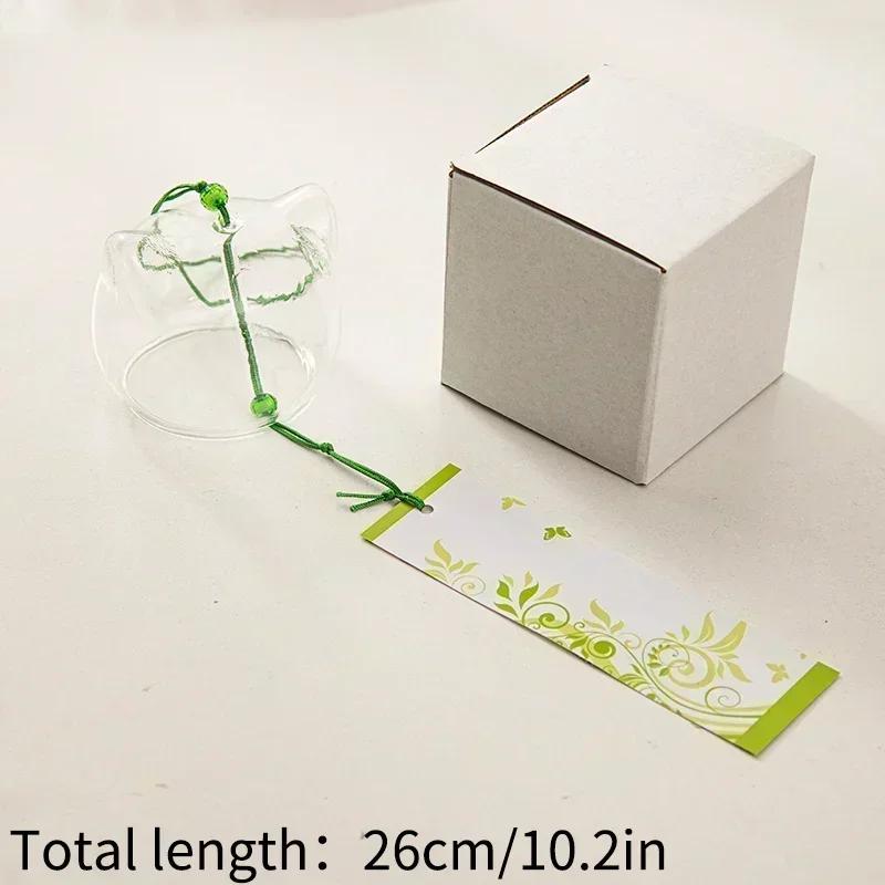 Japanese Wind Chime Handmade Sakura Wind Chimes Garden Decoration Outdoor Glass Furin Wall Hanging Home Decor Small Wind Bells