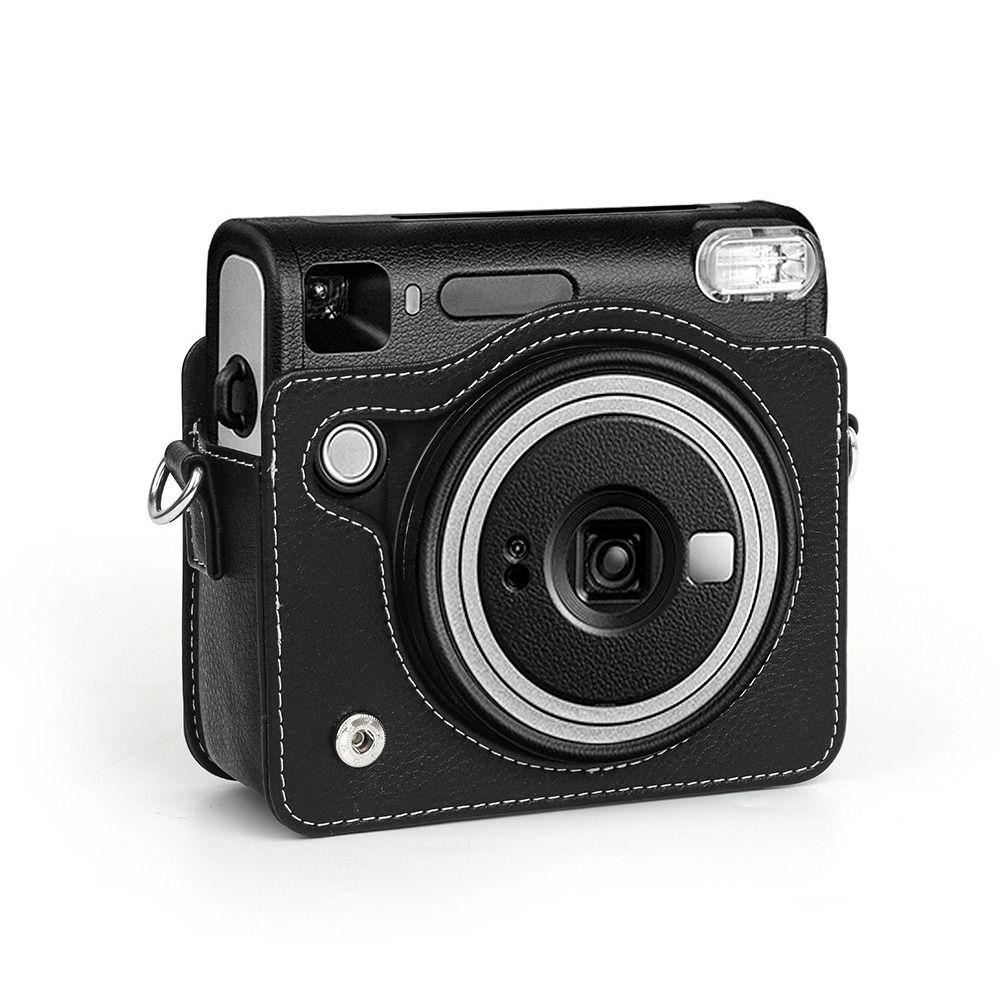 Shockproof Instant Camera Case PU Leather Protective Cover for Fujifilm Instax Square SQ40 Travel