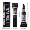 Clubday 4pcs Tear Pull Eyebrow Cream Set Long-Lasting Waterproof Smudge-Proof Peel-Off Tint Gel Natural Easy Coloring Liquid Eyebrow Enhancer Makeup