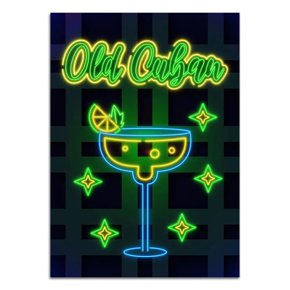 Неоновая вывеска Арт Такос Рамен Еда Постер Принт Хот-дог Картофель фри Бургер Холст Живопись Современный Домашний Декор Картина Для Кухни Без Рамки