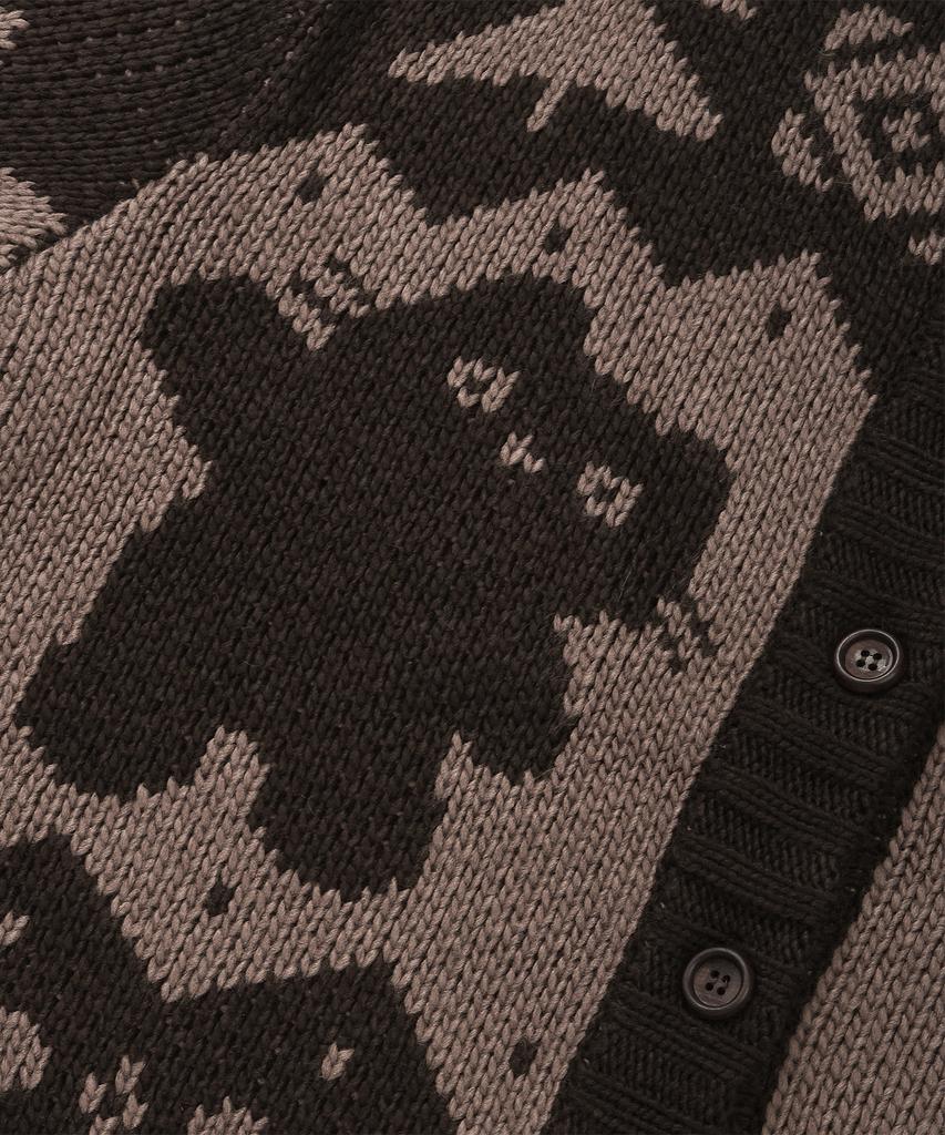 LMR Shangnony Heavy Nordic Cardigan Dark Brown