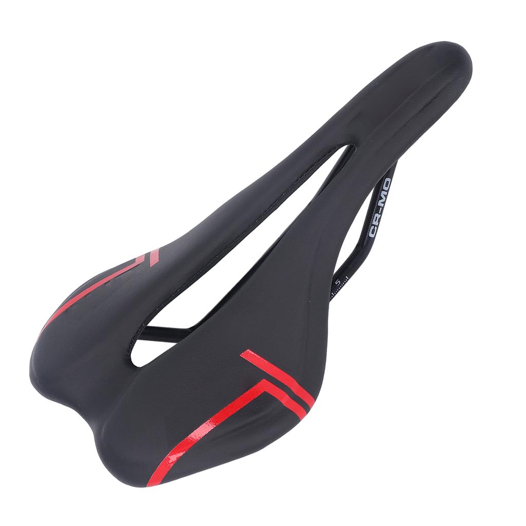 Mountain Bike Saddle Cushion Microfib PU Lth Hollow Brthable for Road Riding