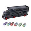 Foldable Rail Toy, Carrier Truck, Developmental Transforming Boy Slide Trailer Toy for Party