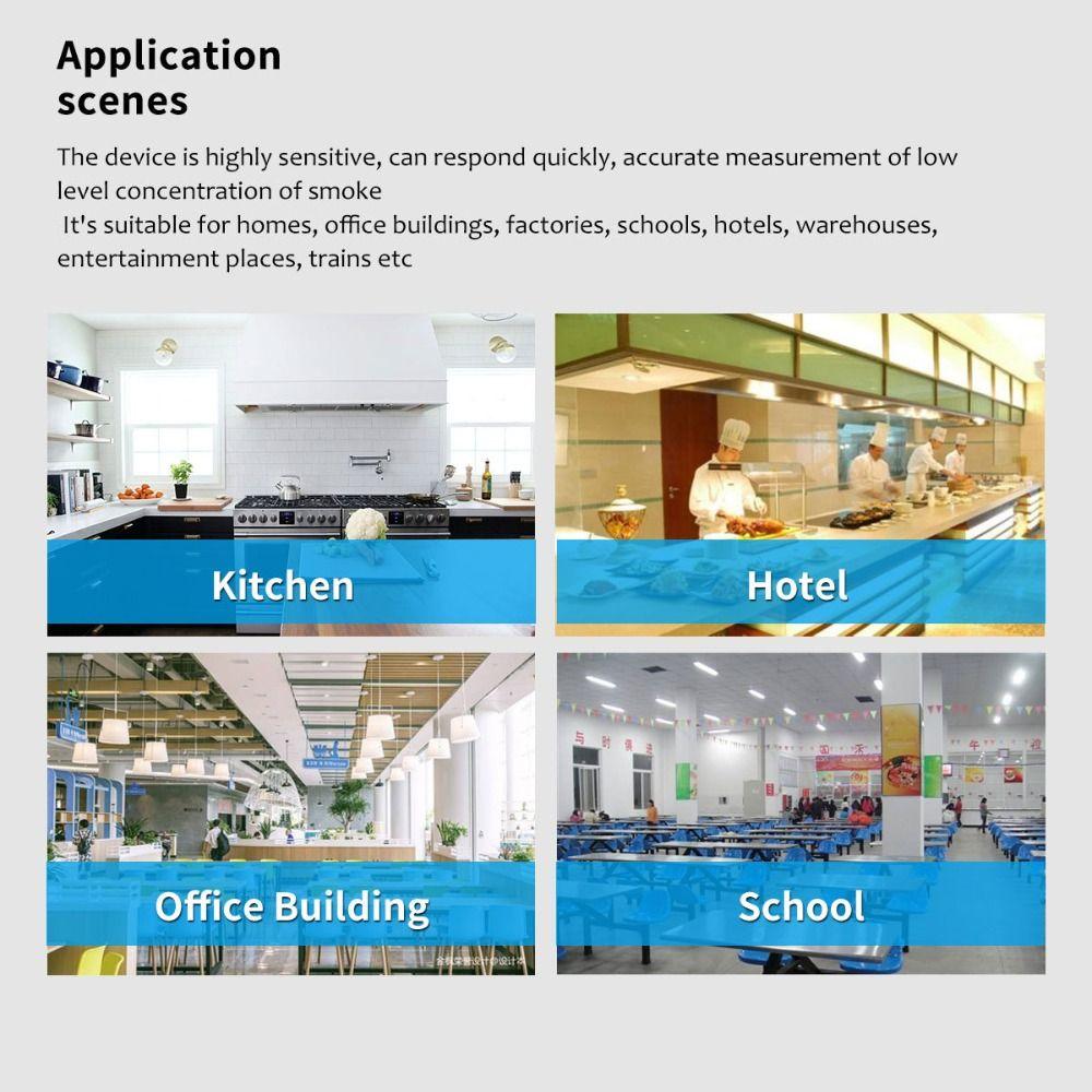 Используйте умный бытовой умный дом датчик утечки датчик природного газа горючий сжиженный газ сигнализатор детектор