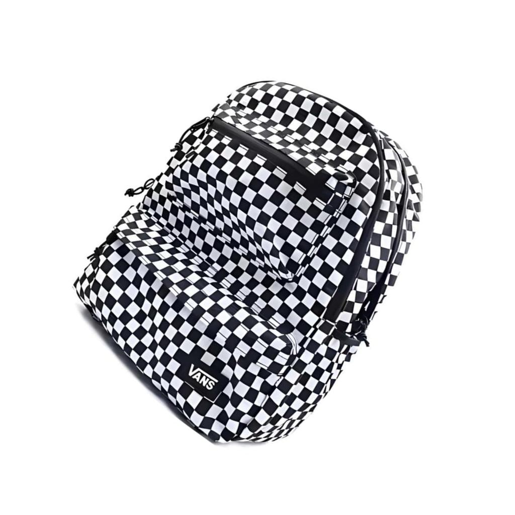 Vans Полиэстер Рюкзак Обычный Унисекс Черно-белая Клетка VN000GP1DWW