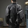 Модная брендовая мужская кожаная куртка American Locomotiv в стиле ретро, свободная трендовая куртка из искусственной кожи с красивыми лацканами, повседневная куртка
