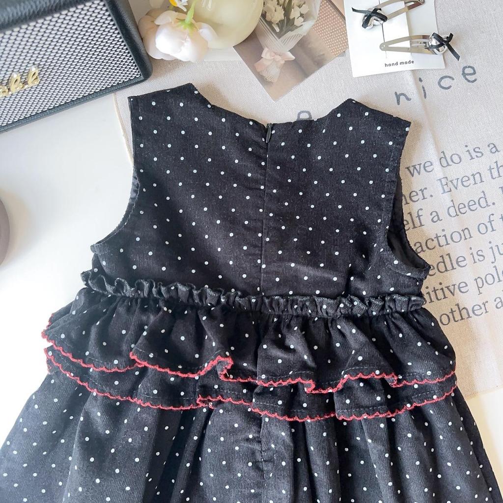 Baby Girls' Spring & Autumn 2-Piece Vest Dress Set AQB006