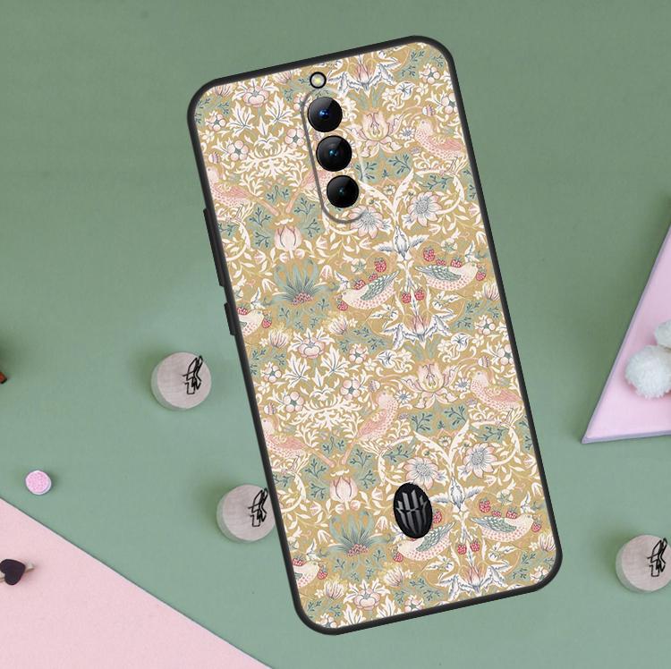 Чехол William Morris Strawberry Thief Для Red Magic 9 8 10 Pro Plus 6 6S 7S 7 Pro 5G 6R RedMagic 9S 8S 10S Pro Plus
