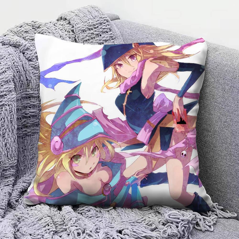 Black Magician Girl Yo-Gi-Oh! Anime Girl Pillow Covers, Home Sofa Cushion Covers And Aecorative Custom