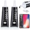2PCS T 7000 Pone Repair Glue, Multipurpose T-7000 Glue Black Adhesive for Phone Screen Repair, Craft, Wooden, Leather, Shoes