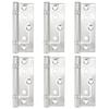 6PCS Stainless Steel Hinge Mute Door Window Flat Open Hinge Furniture Hardware Accessories