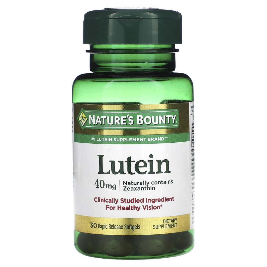 Nature's Bounty Lutein, 40 Mg, 30 Fast-dissolving Softgels