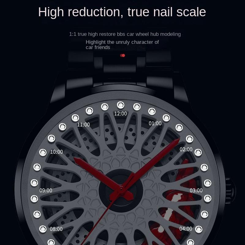 Мужские часы SVJ, оригинальный суппорт с трехмерным полым дизайном, модифицированная ступица автомобильного колеса, мужские часы