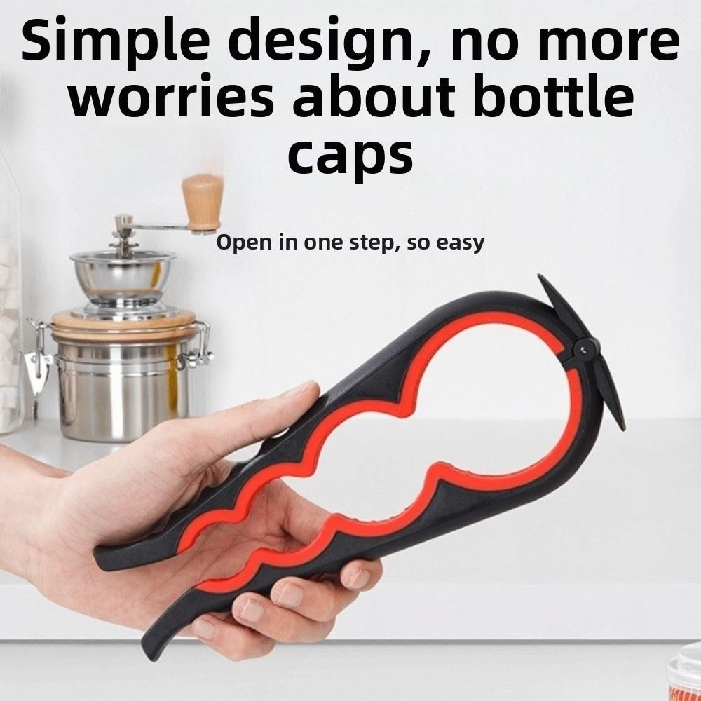 Quick Opening Bottle Wrench 4 in 1 Bottle Cap Twister Kitchen Gadget Jar Opener  Everyday Use