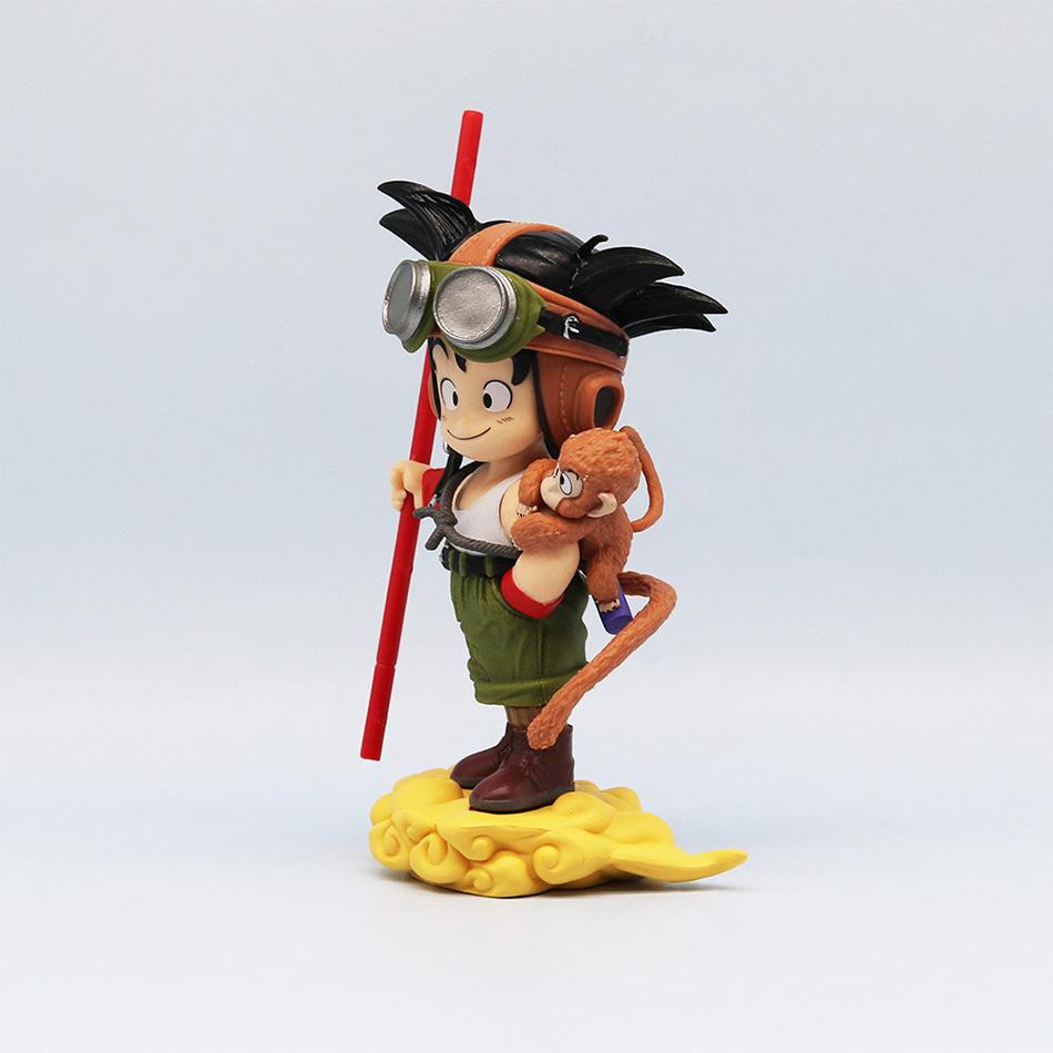 New 16cm Anime Dragon Ball Son Goku Model With Monkey Kid Goku Action Figure Pvc Statue Collection Model Toys Presents