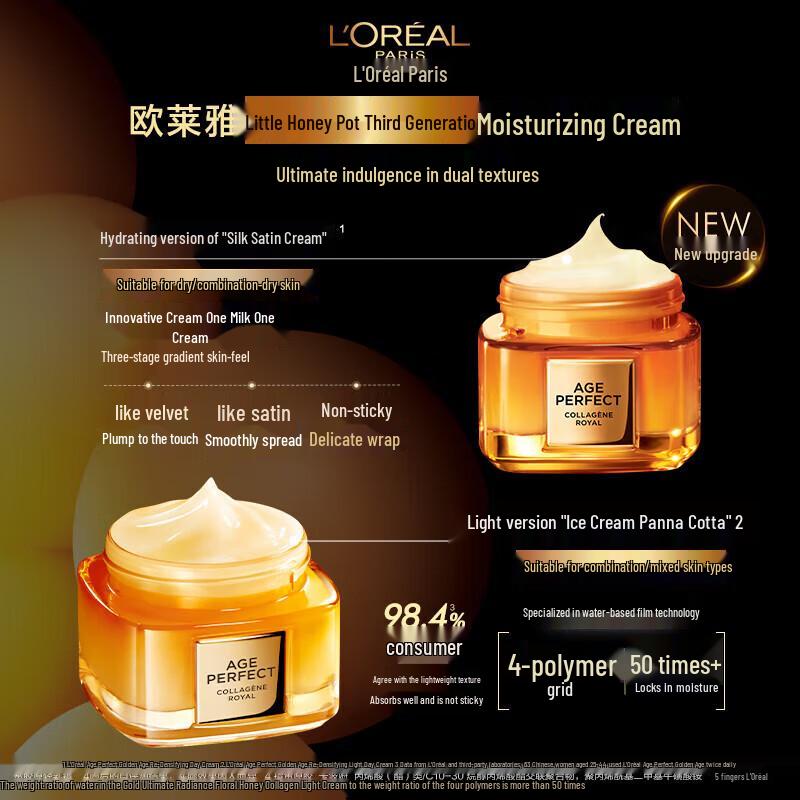 Крем для лица L'Oréal Age Perfect Золотой Возраст с медом и коллагеном 60 мл