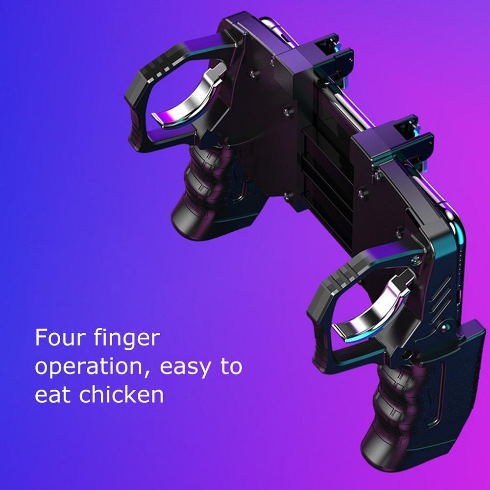 1Pcs Mobile Cell Phone Game Controller Gamepad Joystick Button Triggers For PUBG