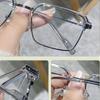 Stylish Half Frame Myopia Glasses Metal Trend Fashion Anti-Blue Light Near Sight Eyewear Women Short-Sighted Eyeglasses