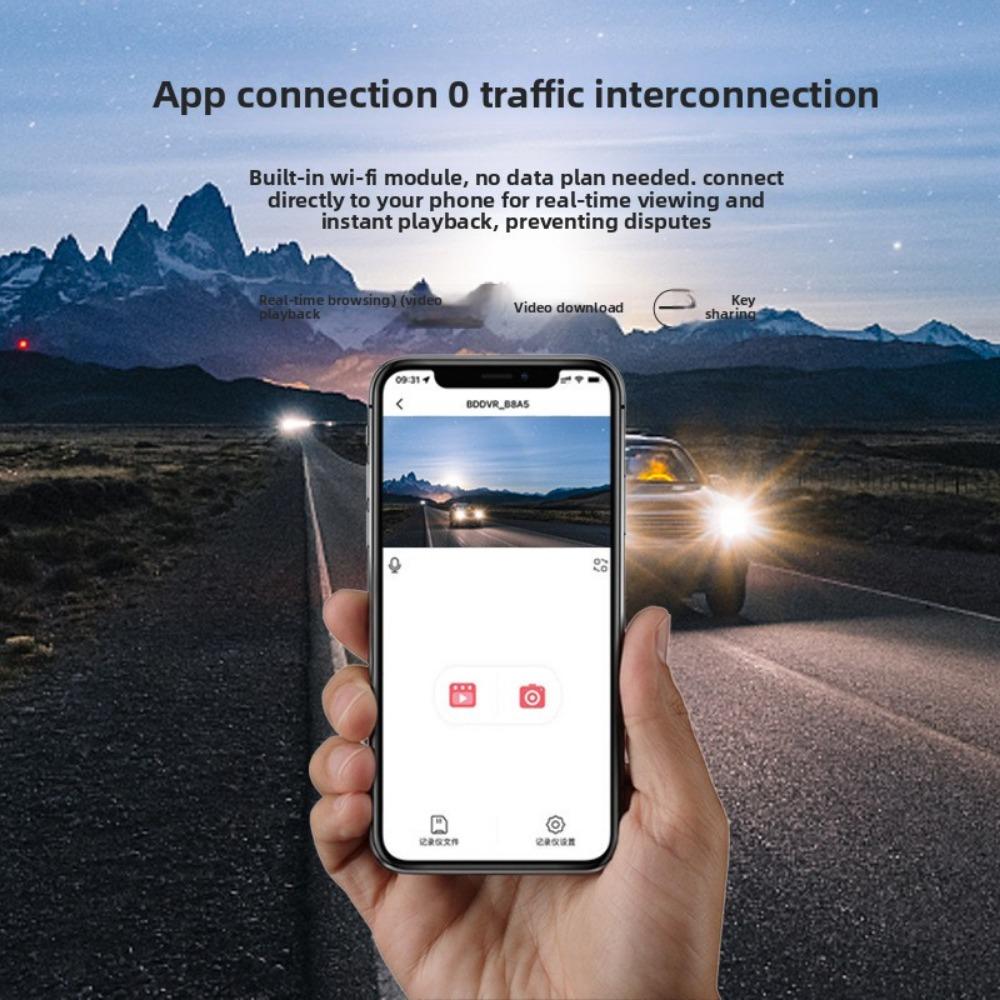 Мини 2-дюймовая WiFi видеорегистратор 1080P Full HD Ночное видение Автомобильная камера-регистратор