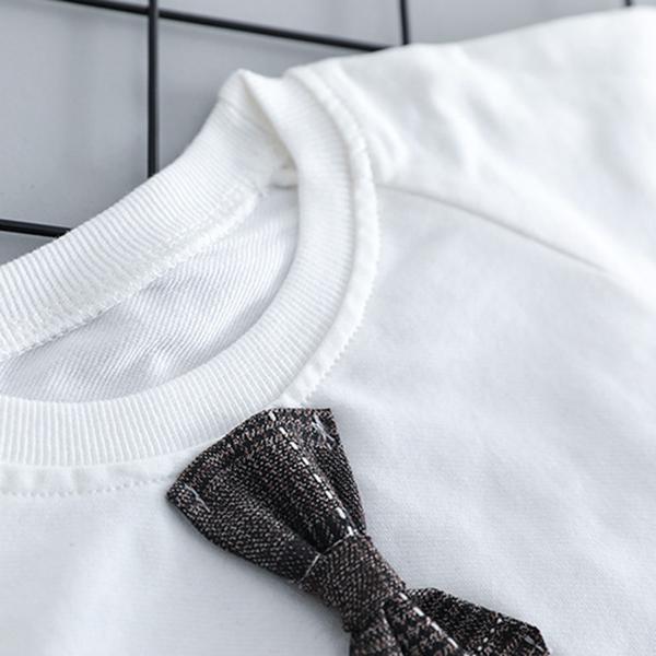 Модный комплект официальной одежды для маленьких мальчиков, детские костюмы с галстуком, высокое качество, осенне-весенняя детская одежда