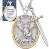 Catholic Patron Saint Pendant Michael St. Michael The Archangel Pendant Necklace