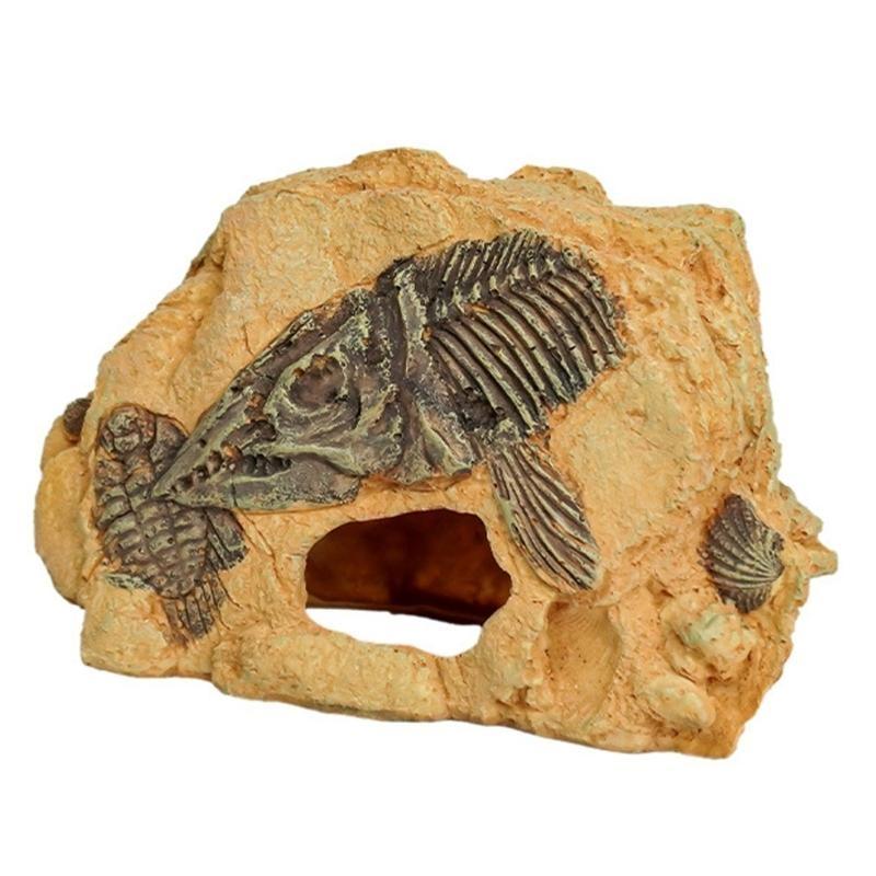  Aquariums Resin Shelter Cave Landscape Decoration Terrariums Basking Platform Reptiles Hideouts Cave Habitats Ornament