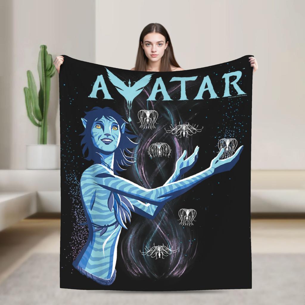 A-Avatars Fire and Ash Kiri Woodsprites Fashion Blanket Flannel Novelty Breathable Throw Fashion Blankets for Bed Sofa Spring/Autumn Couch