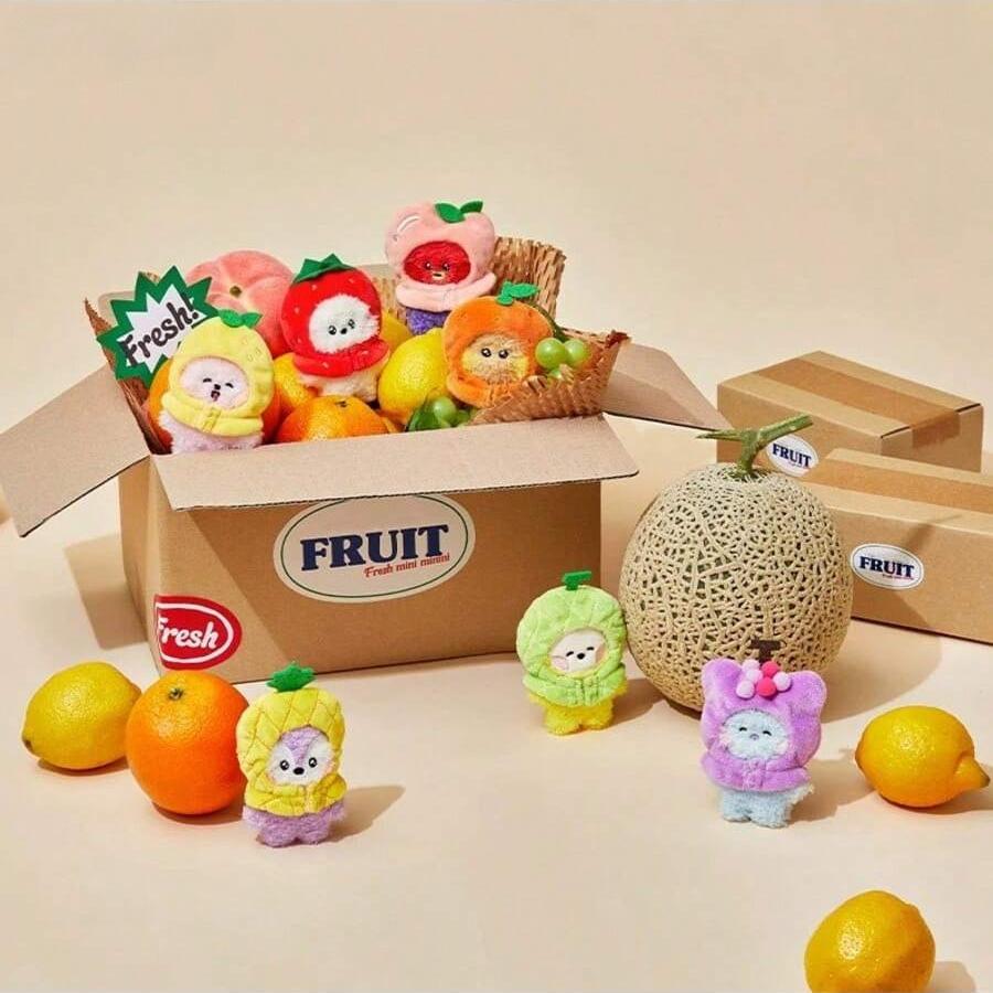 BT21 KPOP MININI ФРУКТЫ КУКЛА Мини Фруктовая Кукла Плюшевая Кукла Брелок Брелок для Ключей Подарок для Фанатов ARMY Подарок для Пары Красивый Дизайн