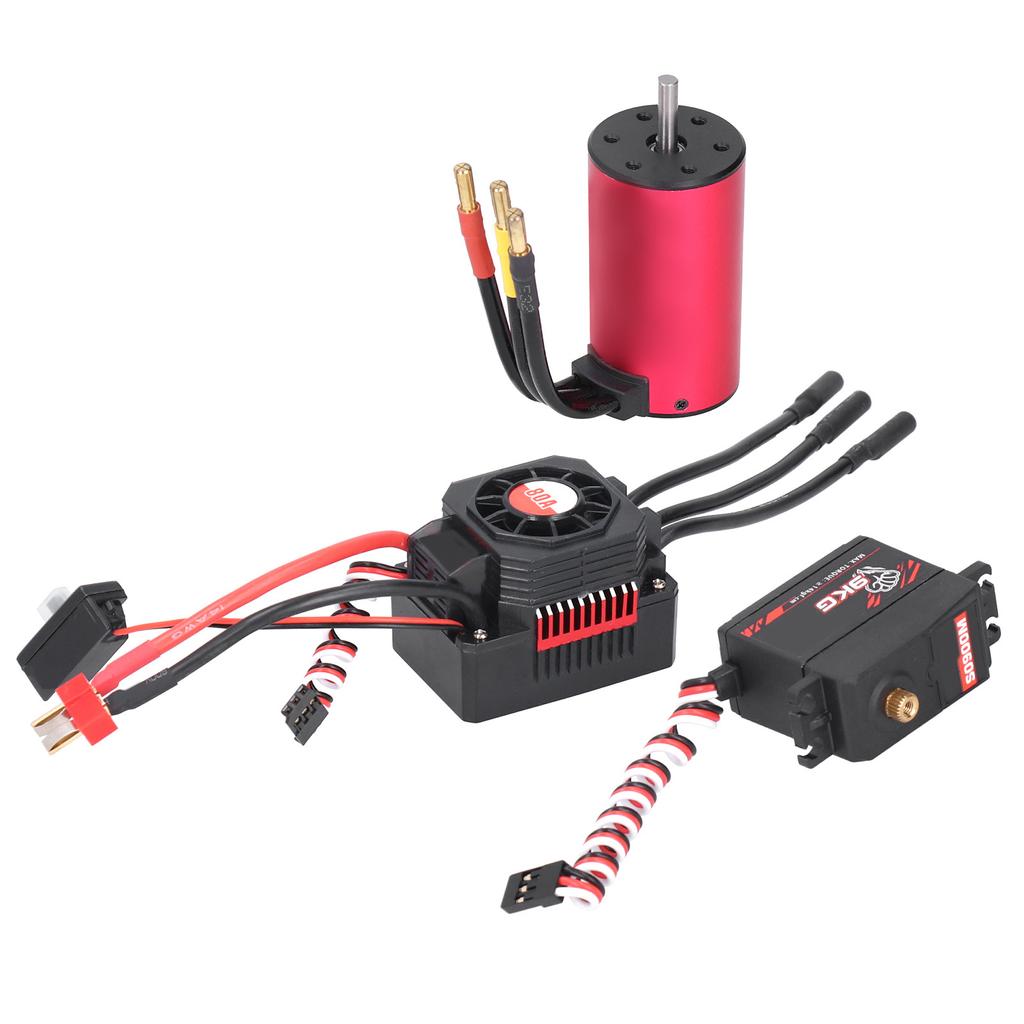 SURPASS HOBBY Комбо 3665 2900KV Бесколлекторный Двигатель 80A ESC 9KG Сервопривод 25T Металлический Набор Рычагов