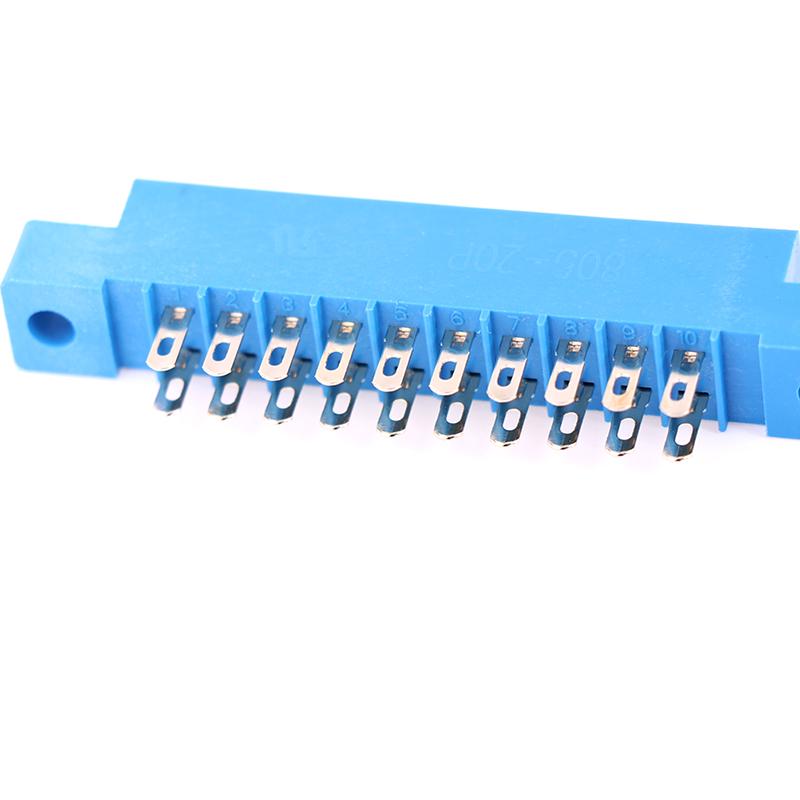 1X разъем для торца карты, двухрядный, 2X10, 20-контактный, шаг 3,96 мм, гнездо для пайки