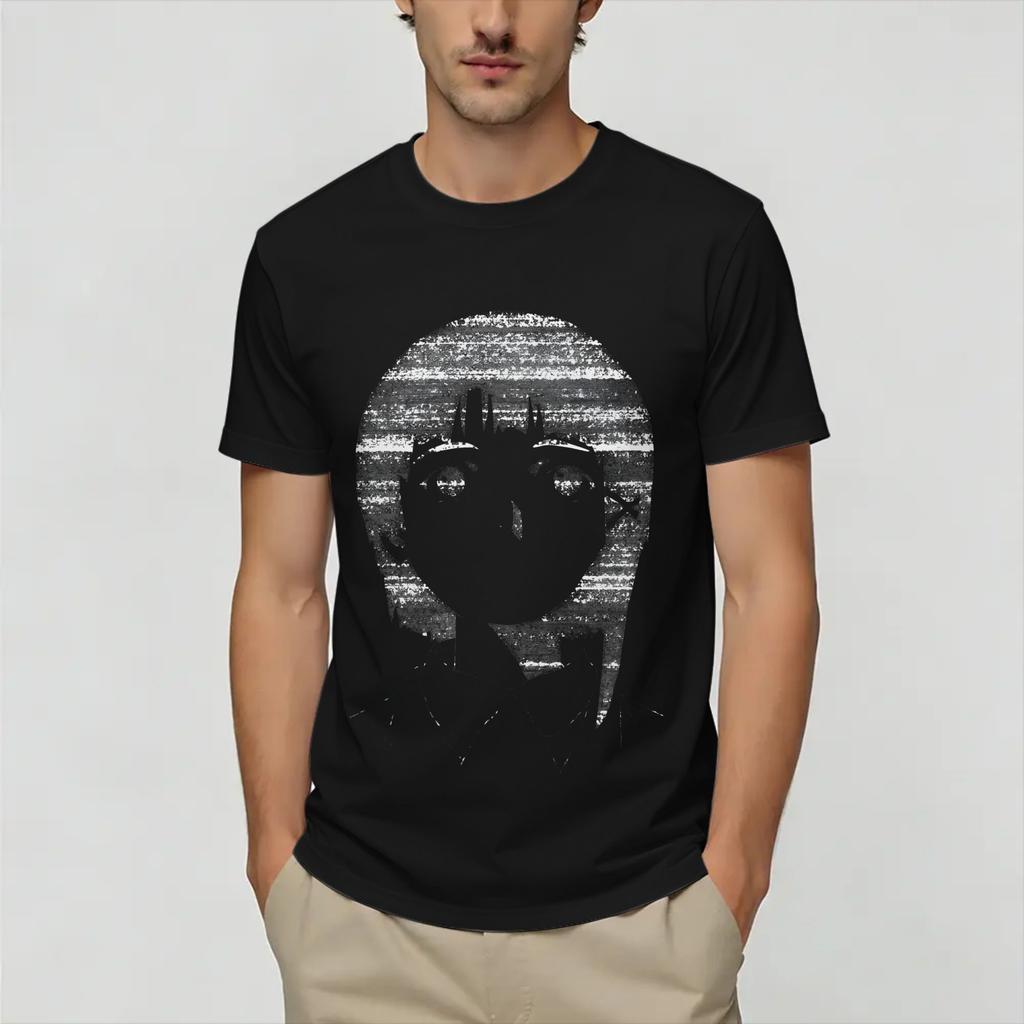 Unisex Serial ExperiUnisexts Lain T Shirt Pure Cotton Tops Funny Short Sleeve Crew Neck Tee Shirt Printed TShirts